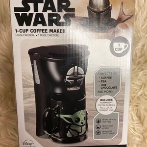 Disney Star Wars Mandalorian Single Cup Coffee Maker Mug Child Baby Joda
